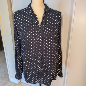 Divided by H&M -  Navy Blue Polka Dot Blouse